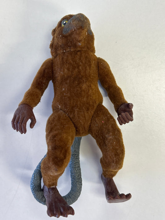 PLAYMATES TEENAGE MUTANT NINJA TURTLES MOVIE STAR FLOCKED SPLINTER 1992 TMNT