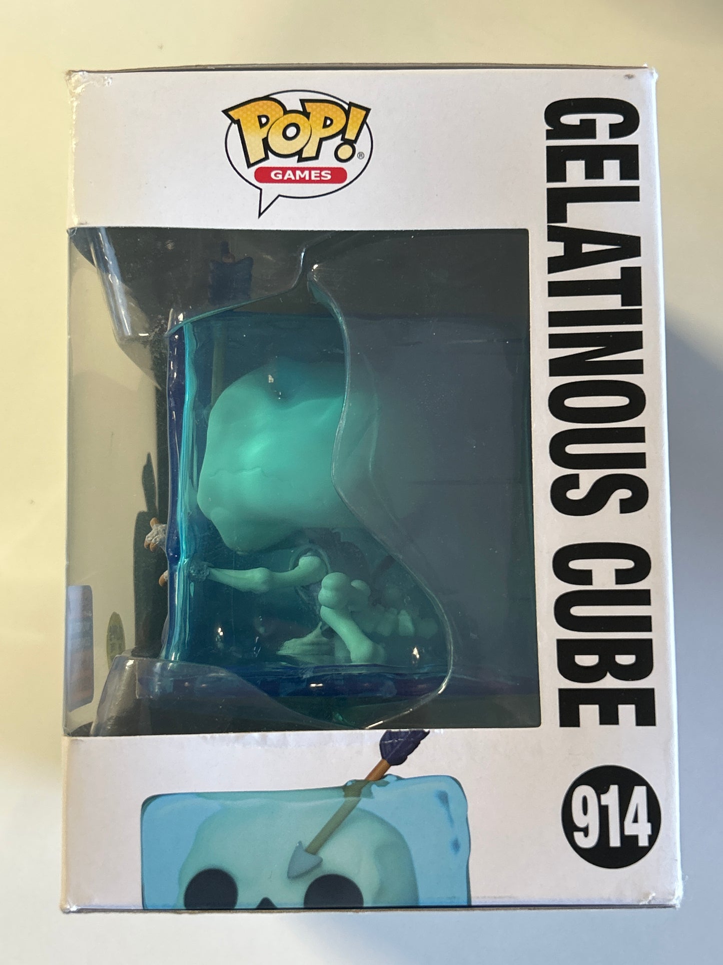 FUNKO POP POP GAMES DUNGEONS AND DRAGONS # 914 GELATINOUS CUBE GLOW IN THE DARK 2023 WONDROUS CONVENTION EXCLUSIVE GOOD CONDITION