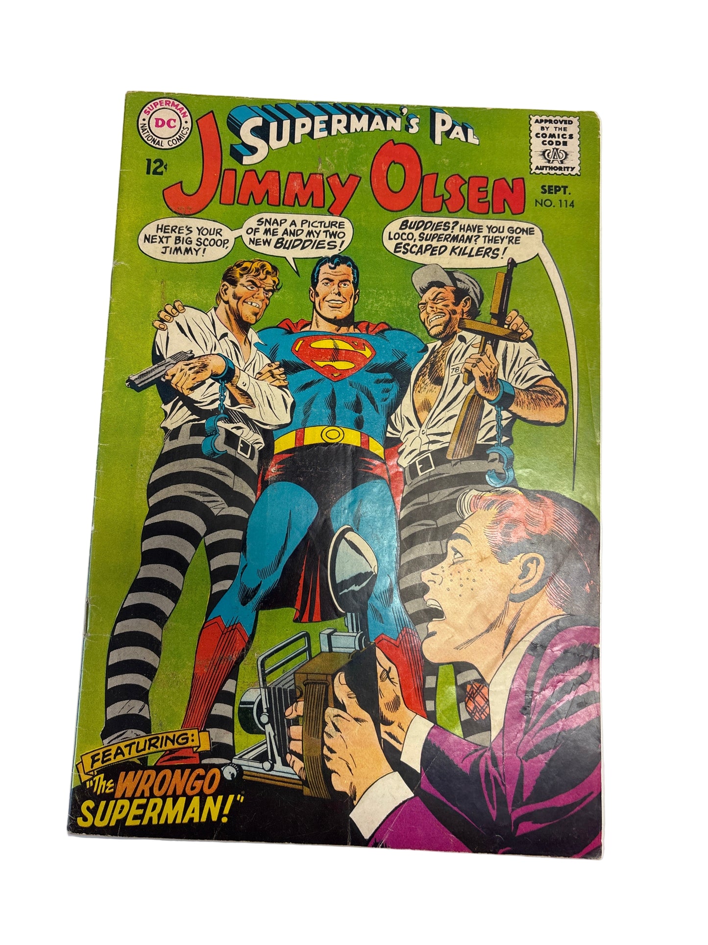 DC COMICS SUPERMANS PAL JIMMY OLSEN #114