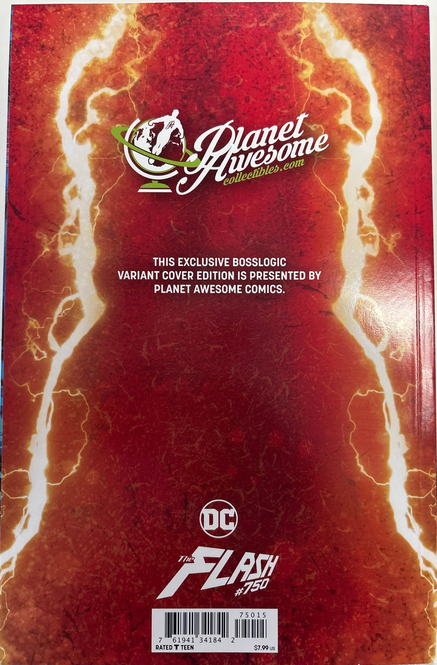 DC COMICS THE FLASH #750 SIGNED BY JOSHUA WILLIAMSON WITH CERTIFICATE OF AUTHENTICITY