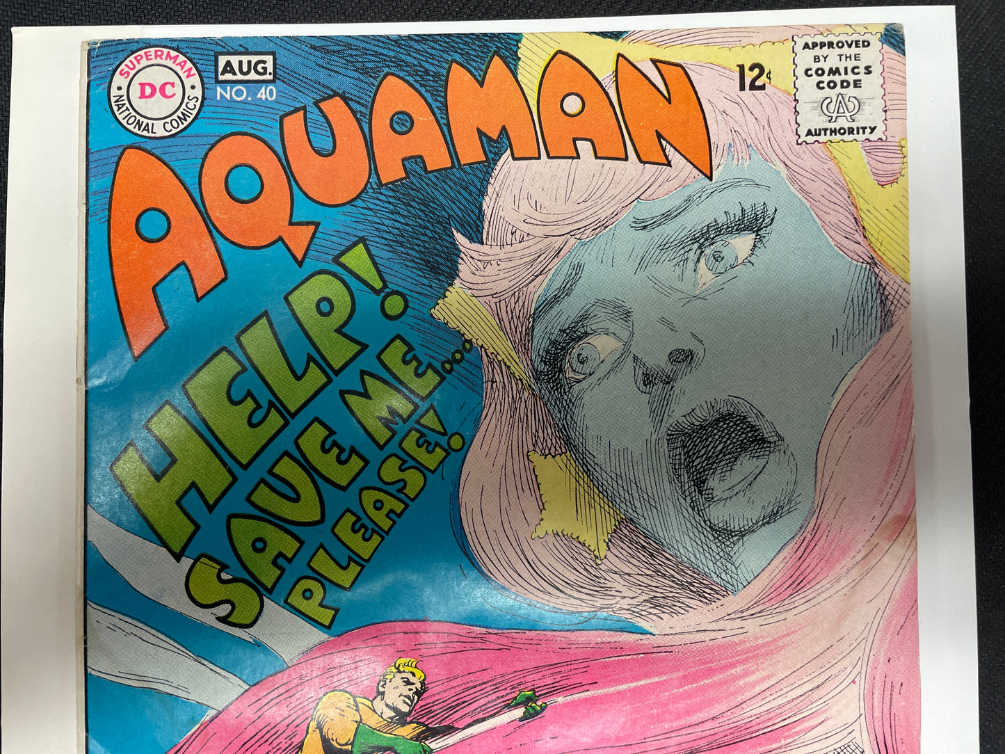 AQUAMAN #40 (1968 DC SILVER AGE, BEAUTIFUL NICK CARDY MERA COVER!) VG+