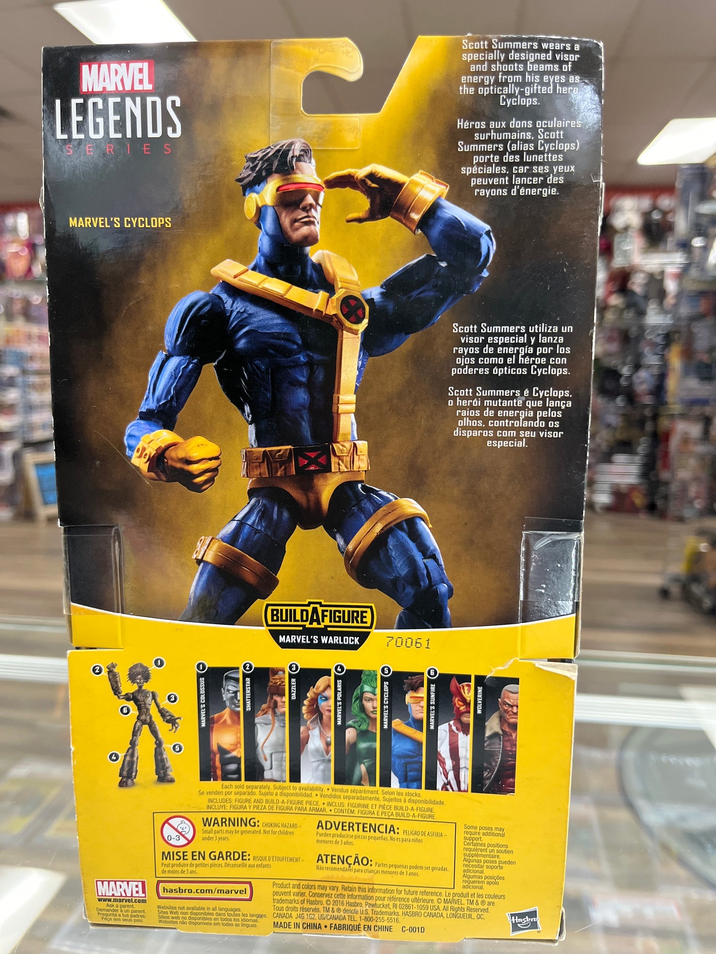X-MEN ACTION FIGURE MARVEL’S CYCLOPS SIGNED BY JIM LEE