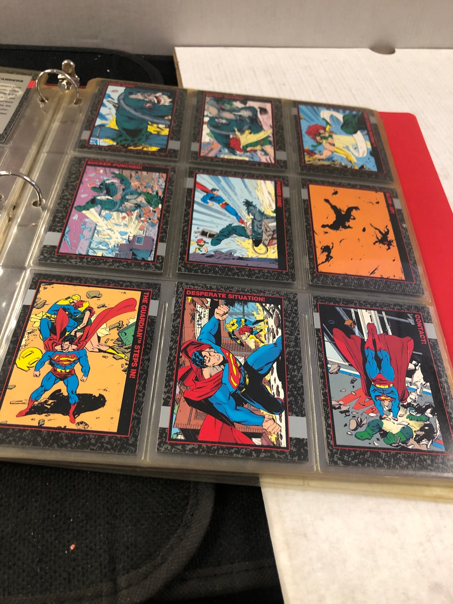 DC DEATH OF SUPERMAN TRADING CARD SET 1-90