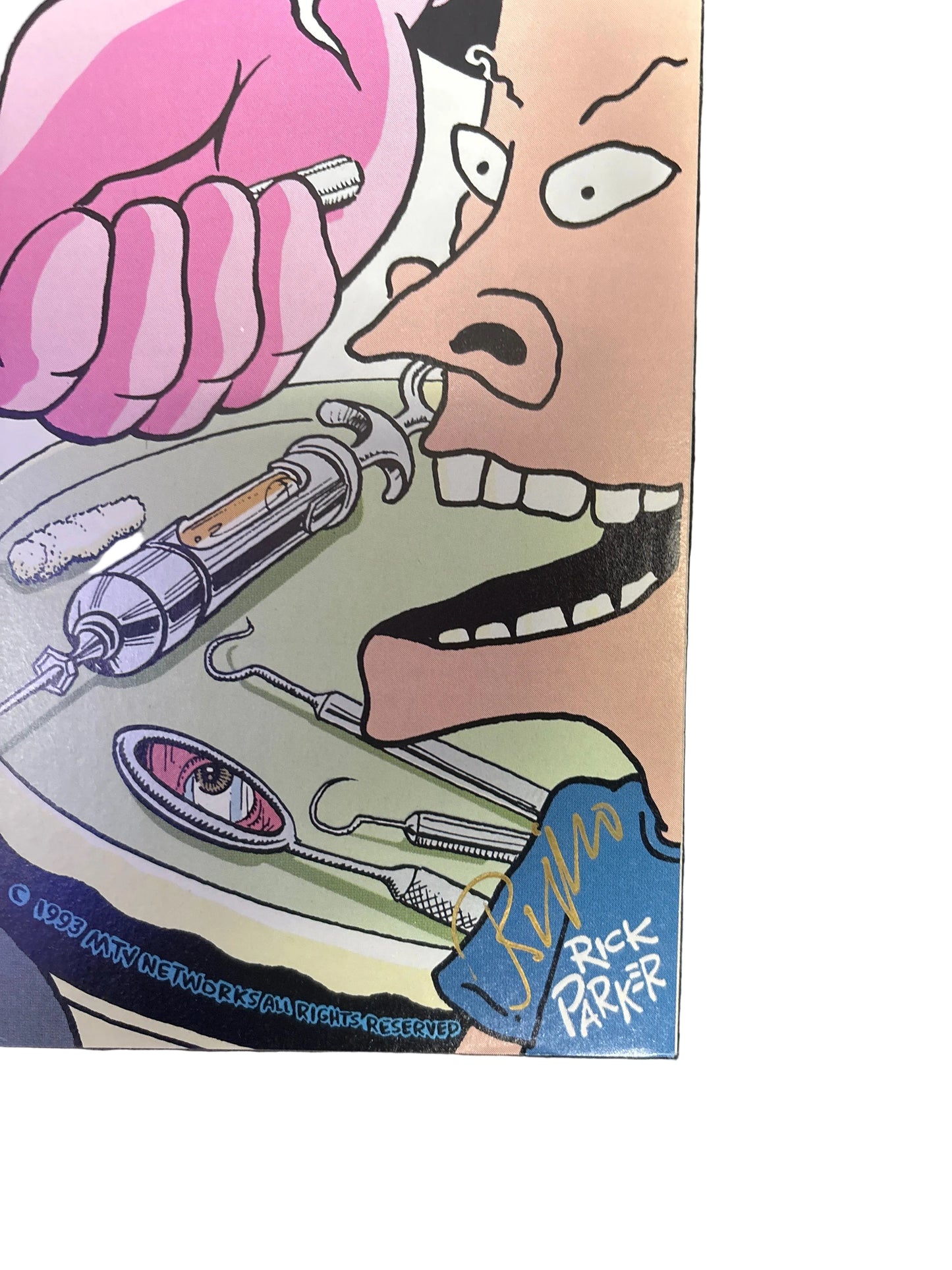 MARVEL MTVS BEAVIS AND BUTT-HEAD #1 SIGNED BY RICK PARKER