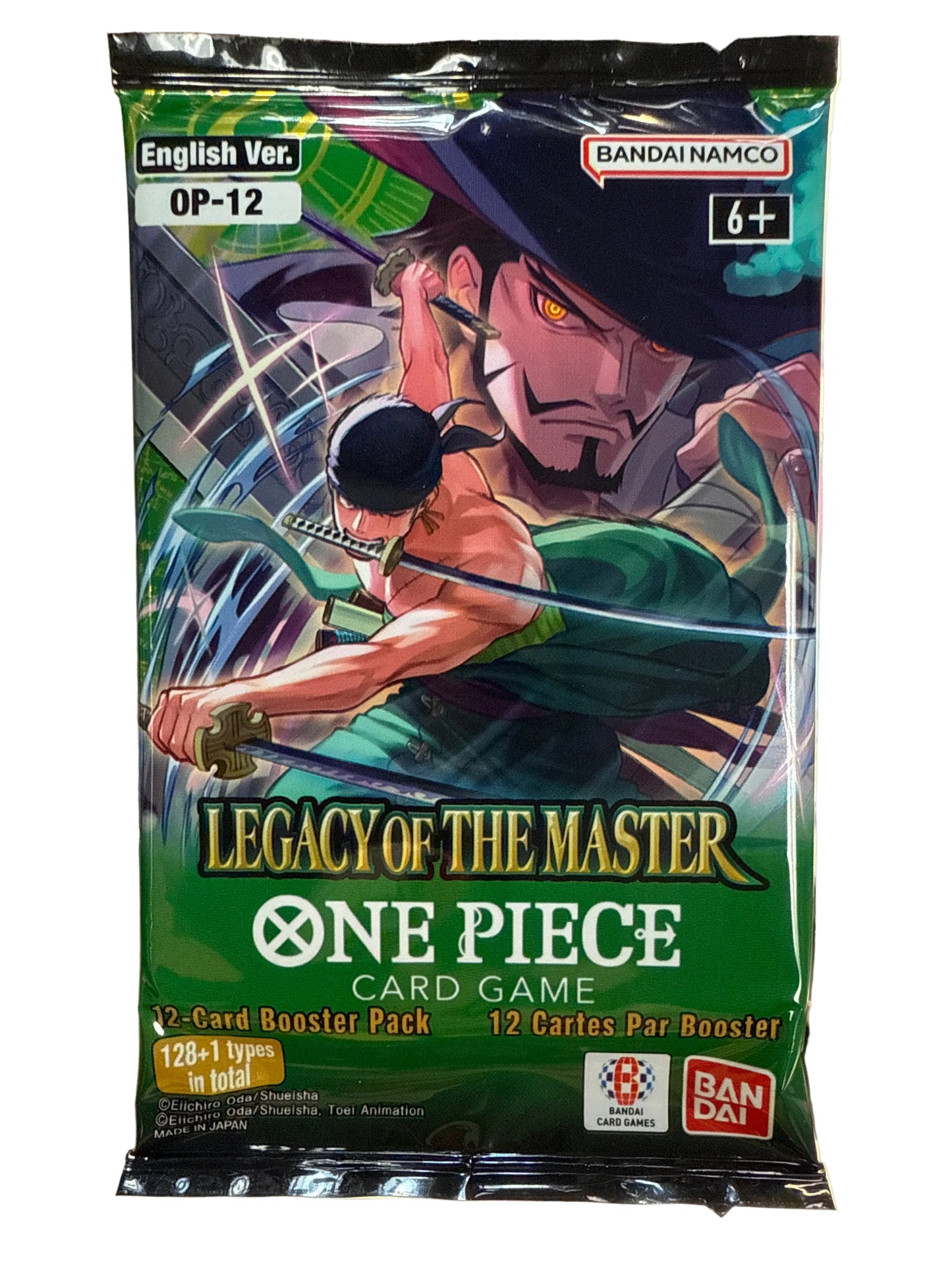 BAN DAI ONE PIECE CARD GAME 12 card BOOSTER OACK OP-12 LEGACY OF THE MASTER