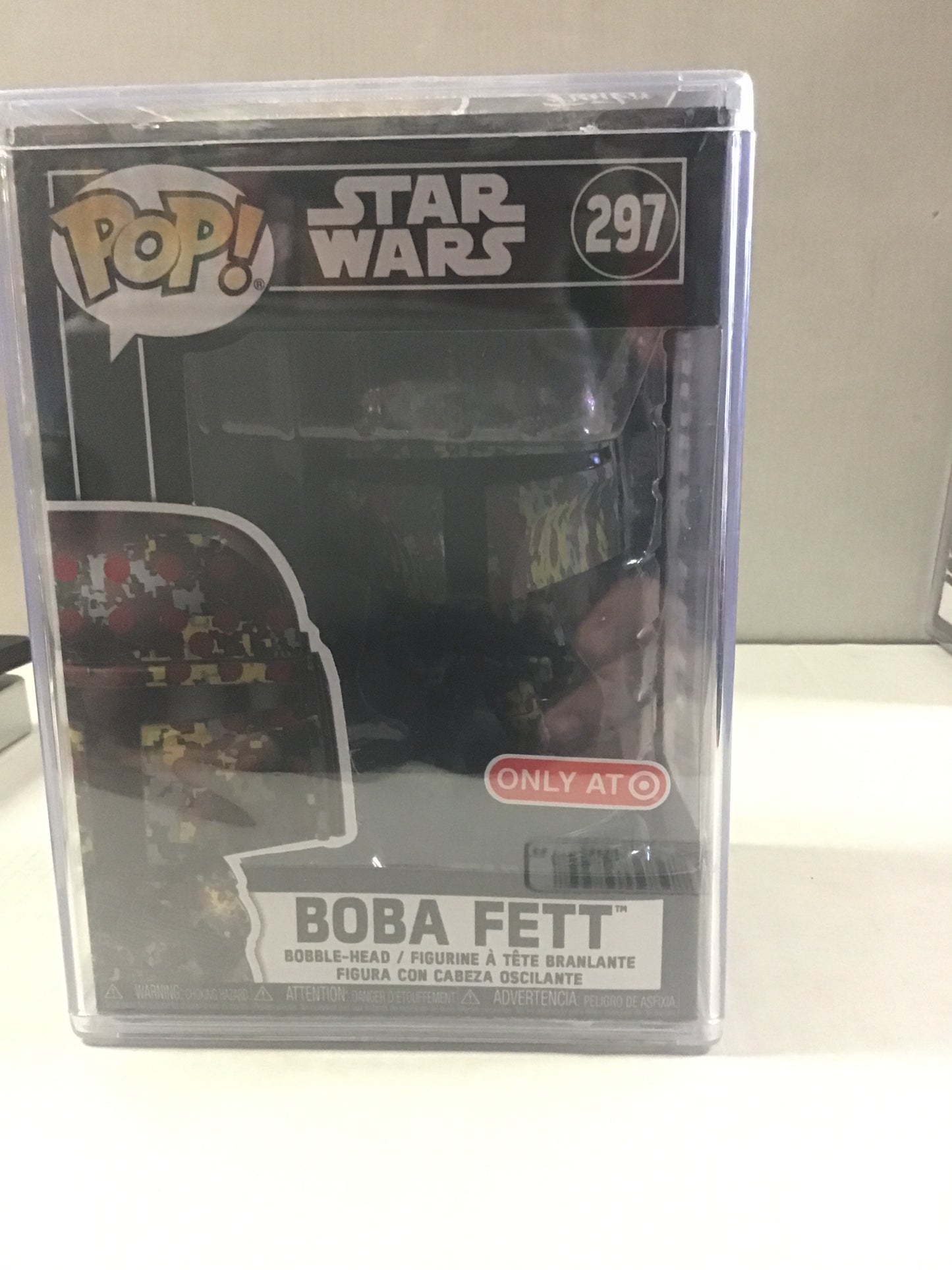 FUNKO POP STAR WARS #297 BOBA FETT (2019 TARGET EXCLUSIVE FUTURA ARTIST SERIES) ~ SEALED IN HARD PROTECTOR!