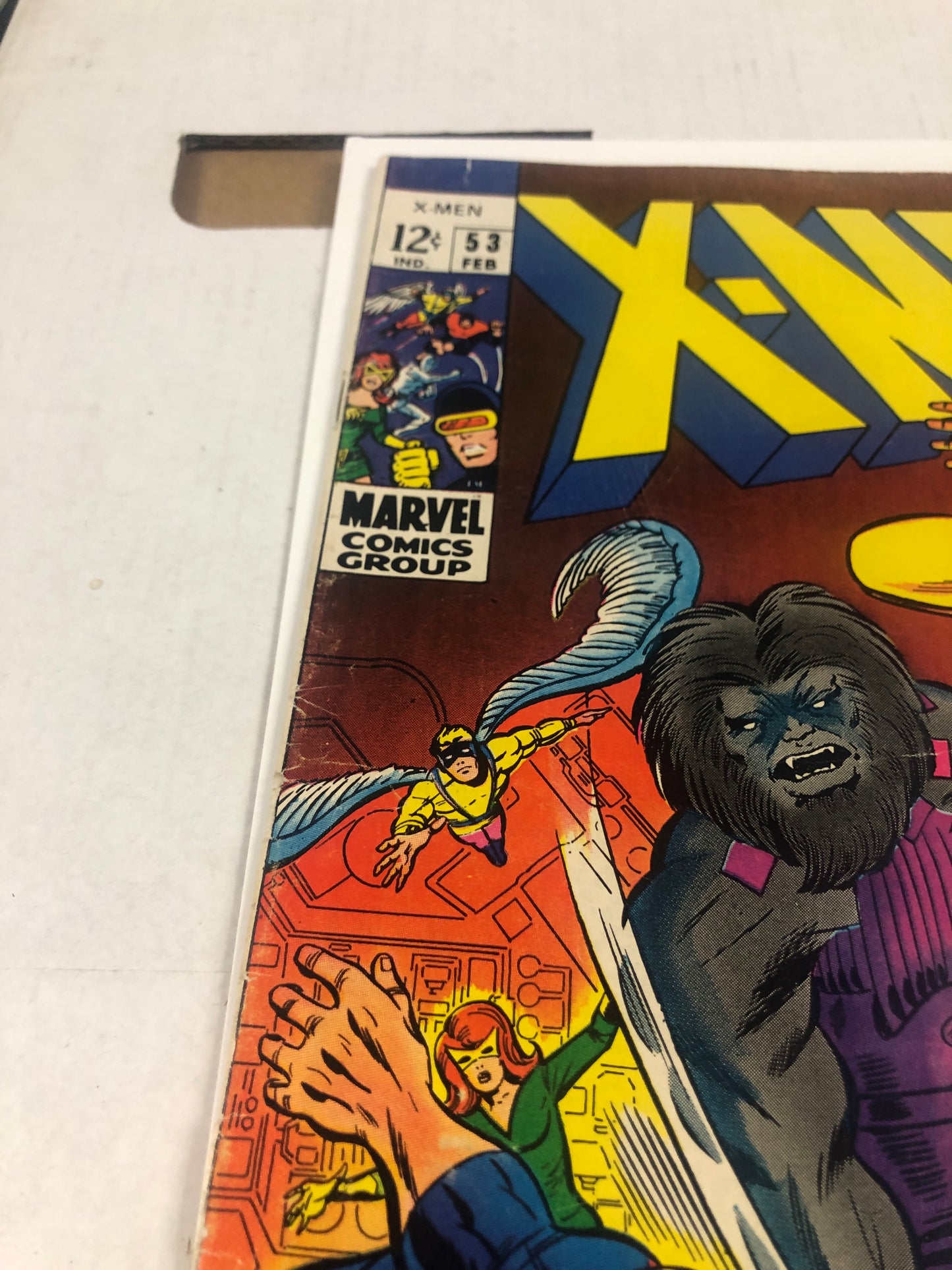 MARVEL COMICS X-MEN 53 (1969) ORIGIN OF BEAST FN/FN+ OFF WHITE PAGES