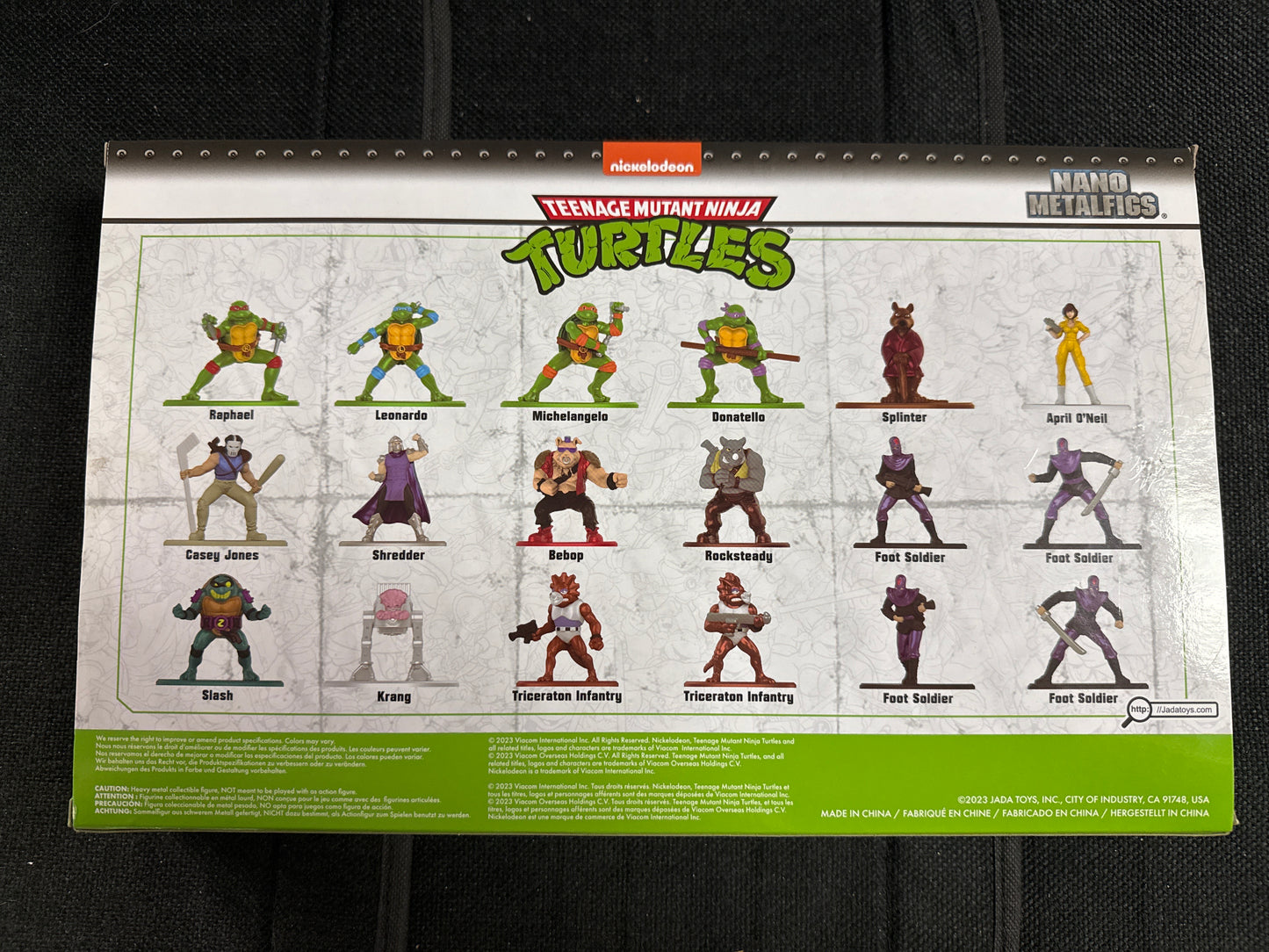 TEENAGE MUTANT NINJA TURTLES SERIES 1 (JADA & NICKOLODEON DIE-CAST, NANO METALFIGS)