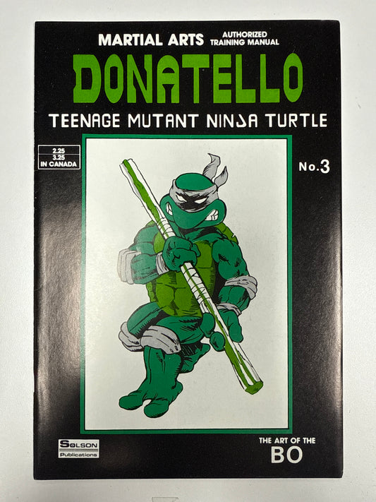SOLSON PUBLICATIONS MARTIAL ARTS AUTHORIZED TRAINING MANUAL TEENAGE MUTANT NINJA TURTLES THE ART OF BO DONATELLO