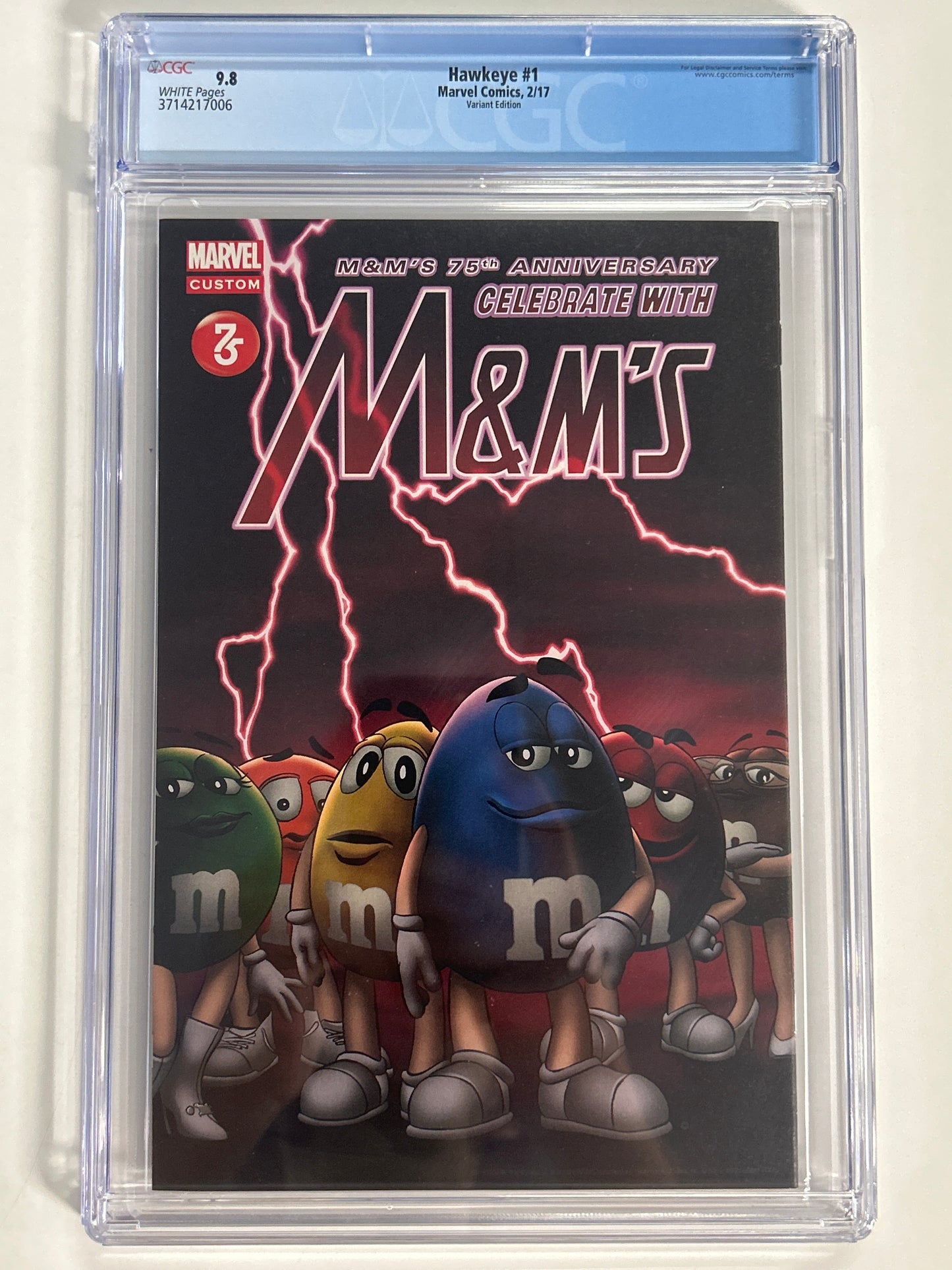 MARVEL COMICS HAWKEYE #1 HIP HOP VARIANT CGC 9.8 WP