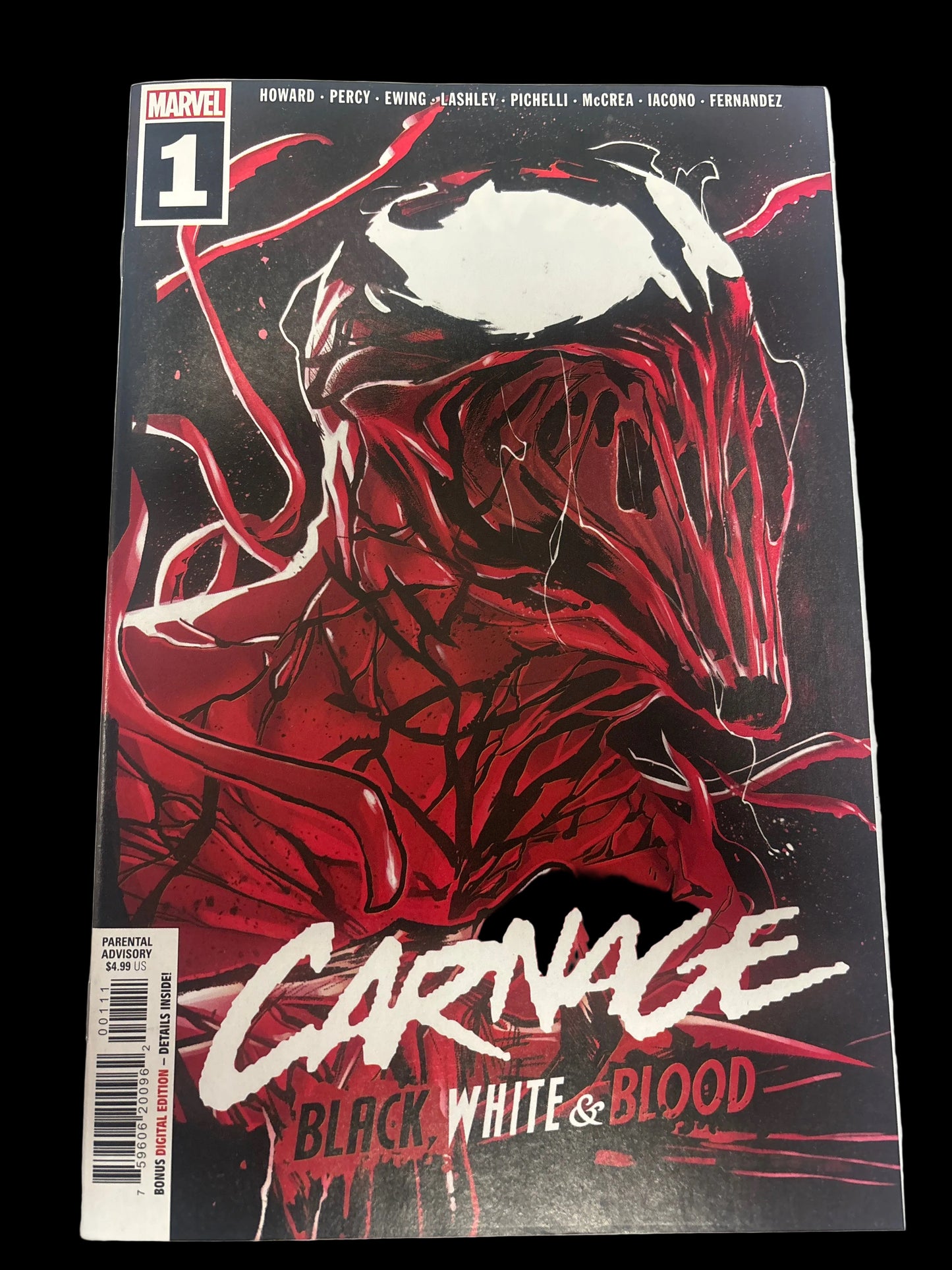MARVEL CARNAGE BLACK WHITE & BLOOD #1