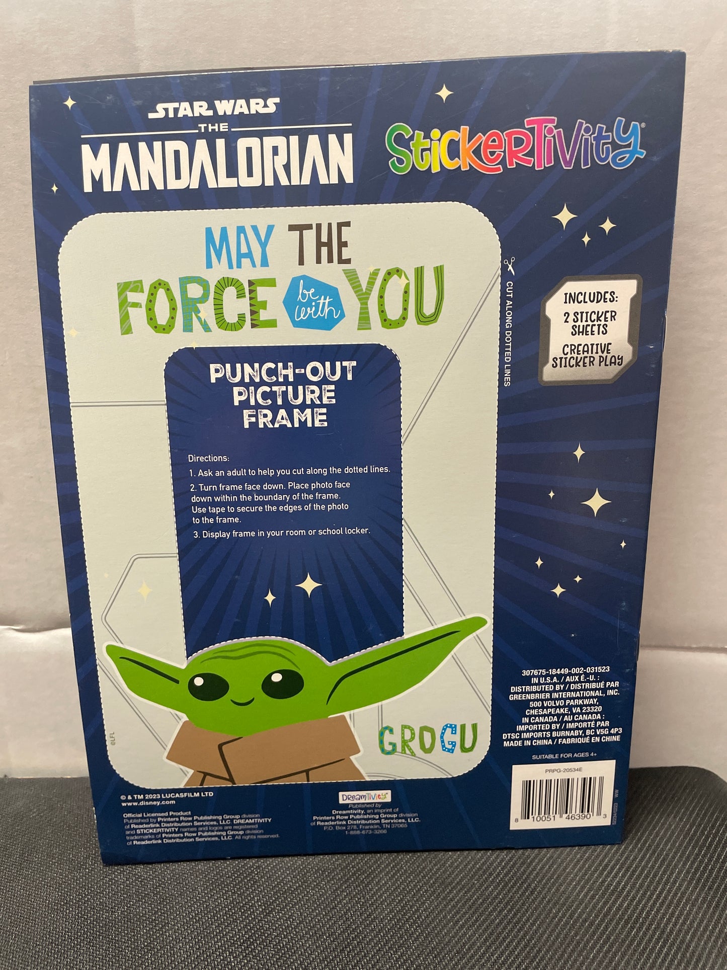 DISNEY STAR WARS - THE MANDALORIAN “I AM GROGU” or “CUTE & HUNGRY” STICKER & ACTIVITY BOOK (2 TYPES, BRAND NEW) 2023