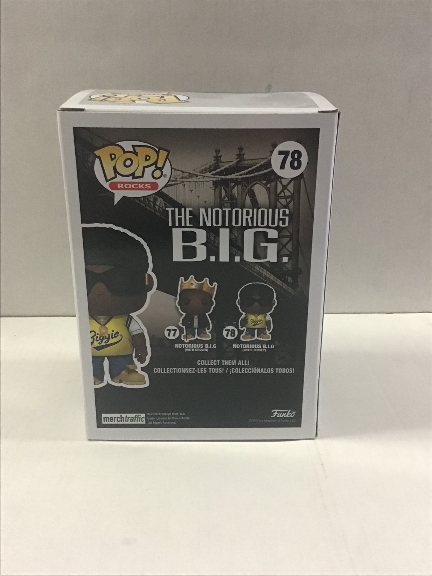 FUNKO POP ROCKS #78 NOTORIOUS B.I.G. W/ JERSEY & MIC (2018) ~ HIP HOP LEGACY!