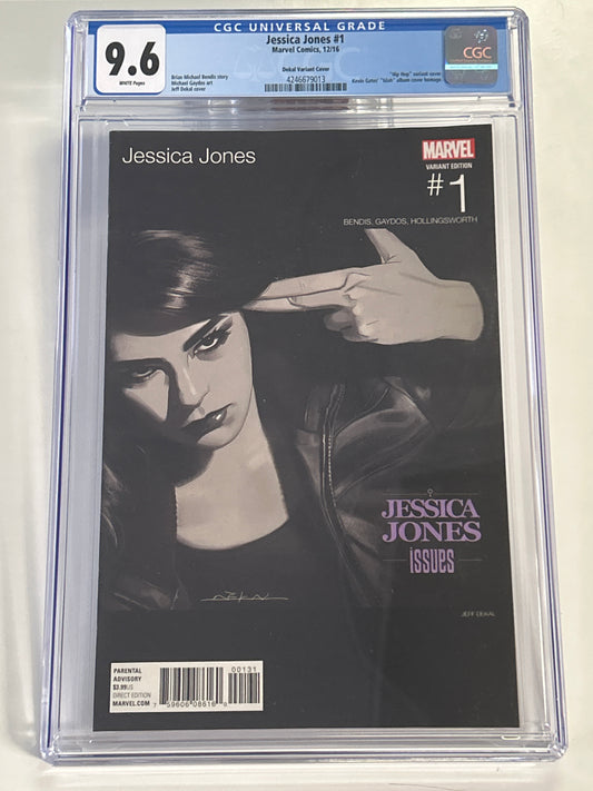 MARVEL COMICS JESSICA JONES #1 DEKAL VARIANT CGC 9.6 WP