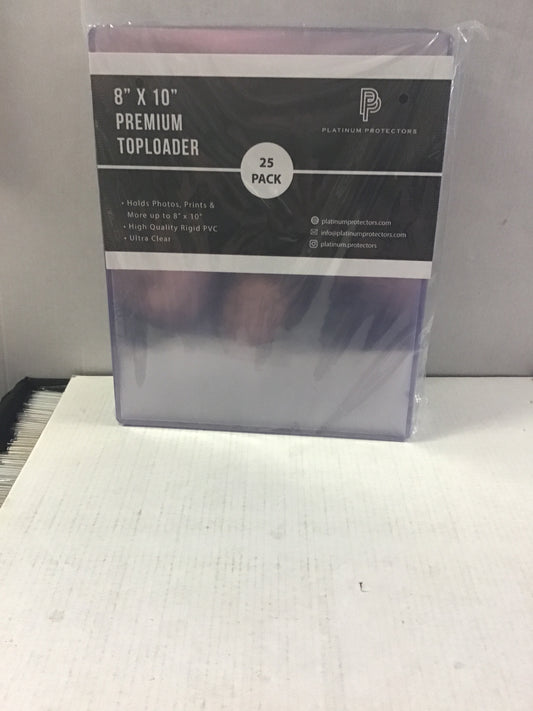 PLATINUM PROTECTORS 8x10S PREMIUM TOPLOADER 25 PACK