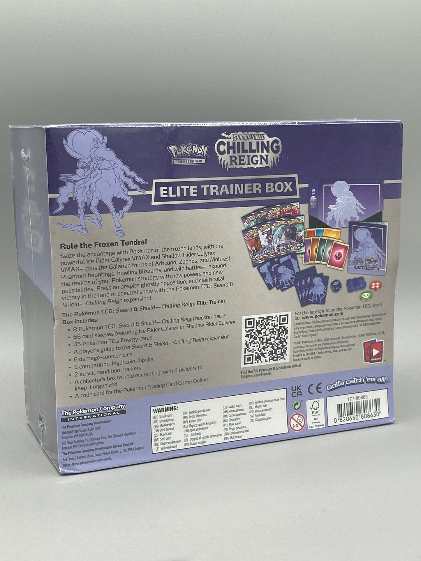 Pokémon TCG Sword & Shield Chilling Reign Elite Trainer Box SEALED