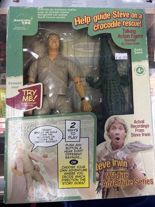 2006 STEVE IRWIN WILDLIFE ADVENTURE SERIES CROCODILE RESCUE ACTION FIGURE