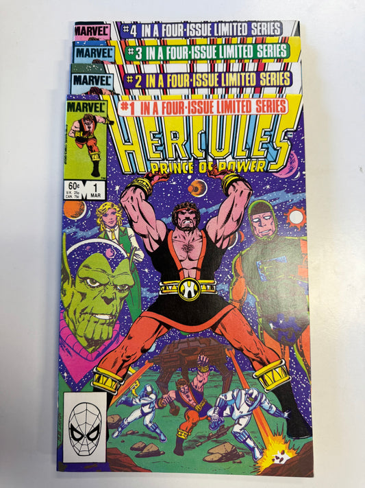 MARVEL COMICS HERCULES PRINCE OF POWER LIMITED SERIES #1-4 complete lot. Great condition Silver age