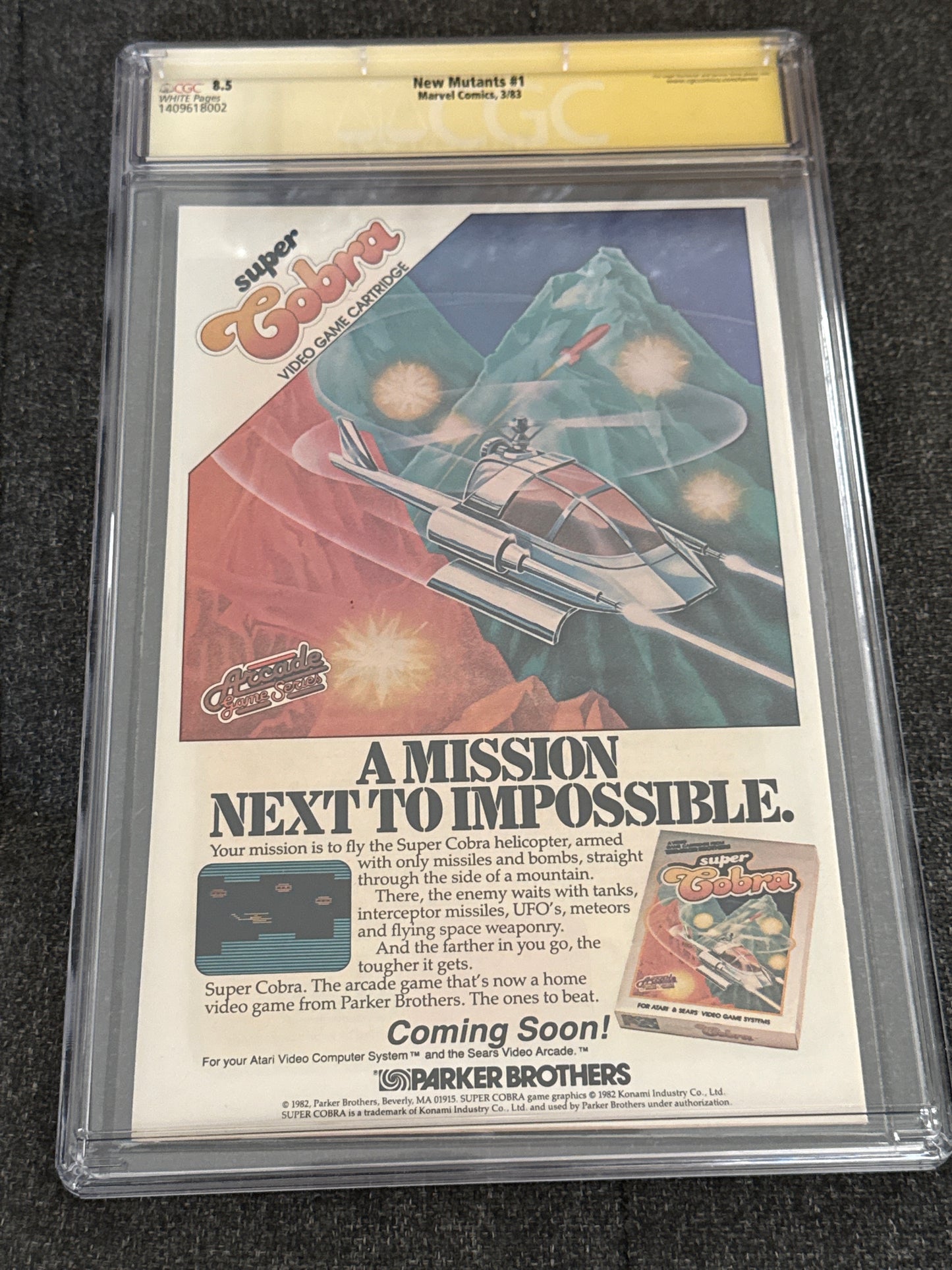 MARVEL COMICS THE NEW MUTANTS #1 SIGNED BY CHRIS CLAREMONT CGC 8.5