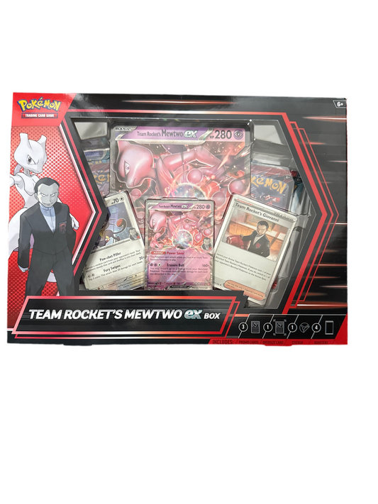 POKEMON TCG 2025 POKEMON SCARLET & VIOLET TEAM ROCKET’S MEWTWO EX BOX