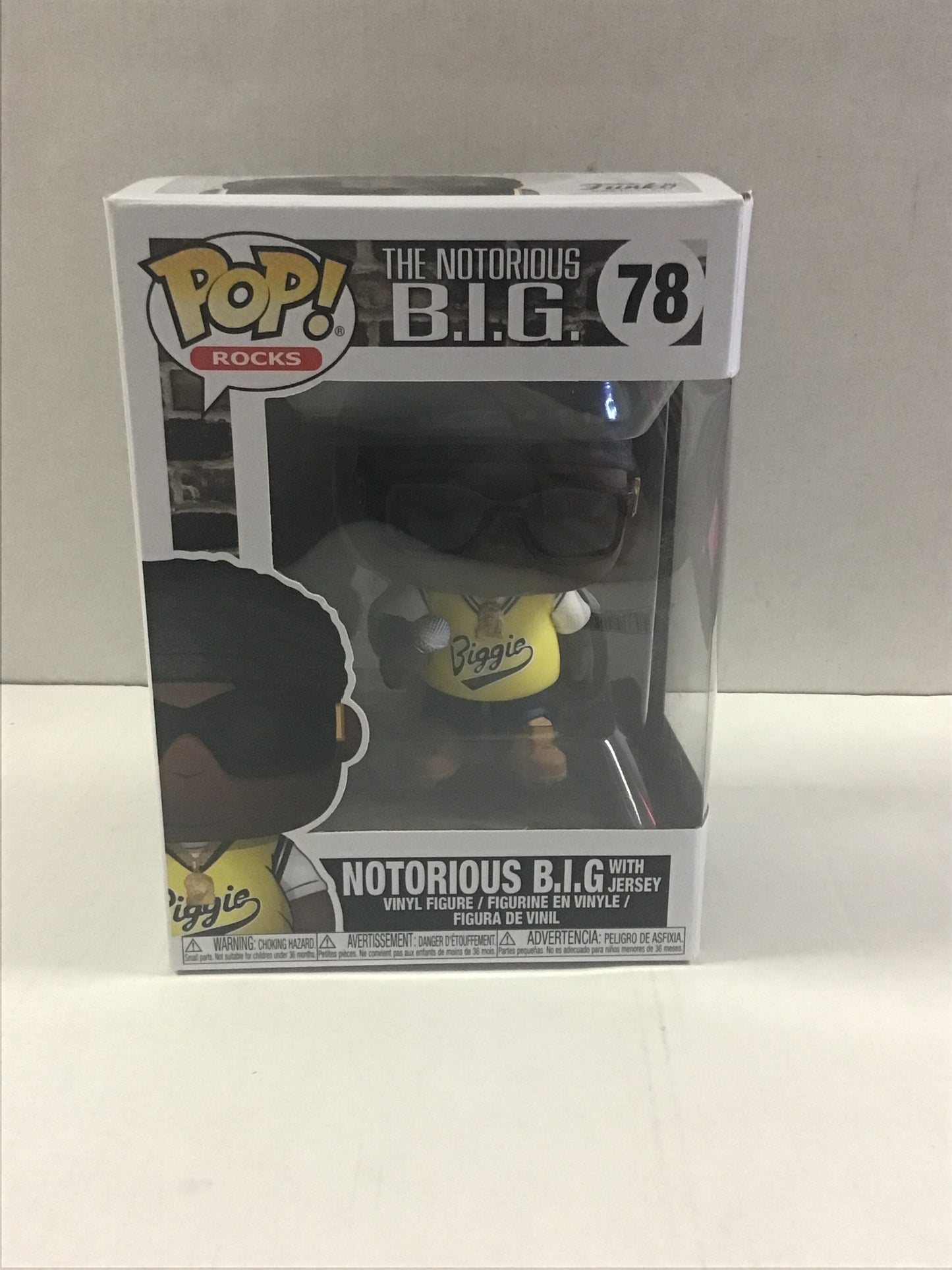 FUNKO POP ROCKS #78 NOTORIOUS B.I.G. W/ JERSEY & MIC (2018) ~ HIP HOP LEGACY!