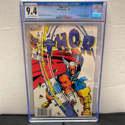 MARVEL COMICS THOR #337 CGC 9.4