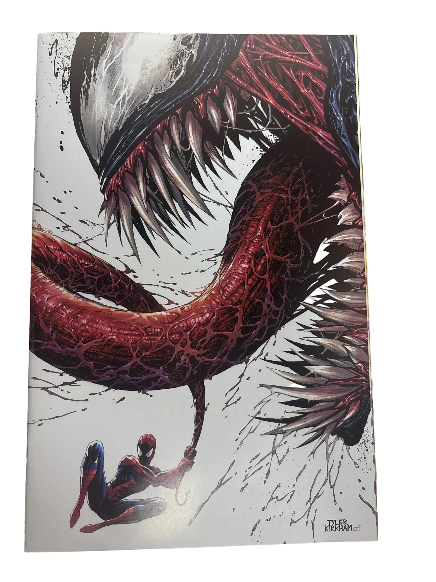 VENOM #1 VIRGIN VARIANT COVER TYLER KIRKHAM