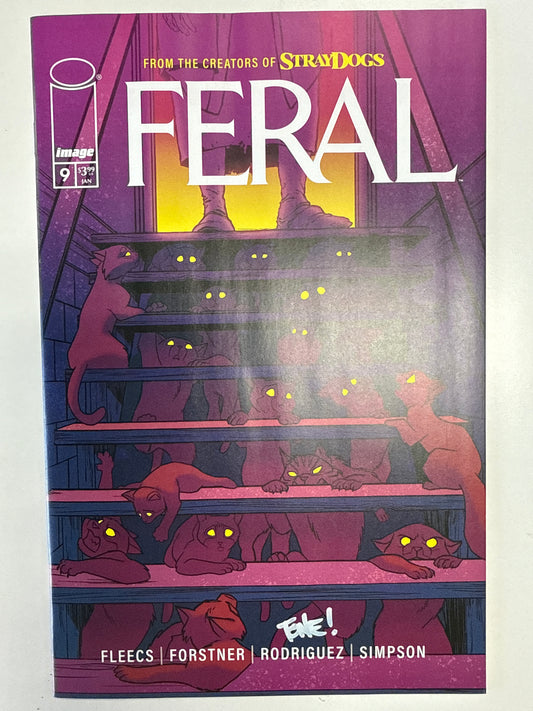 IMAGE COMICS FERAL #9 FIRST PRINT SIGNED BY TONE RODRIGUEZ