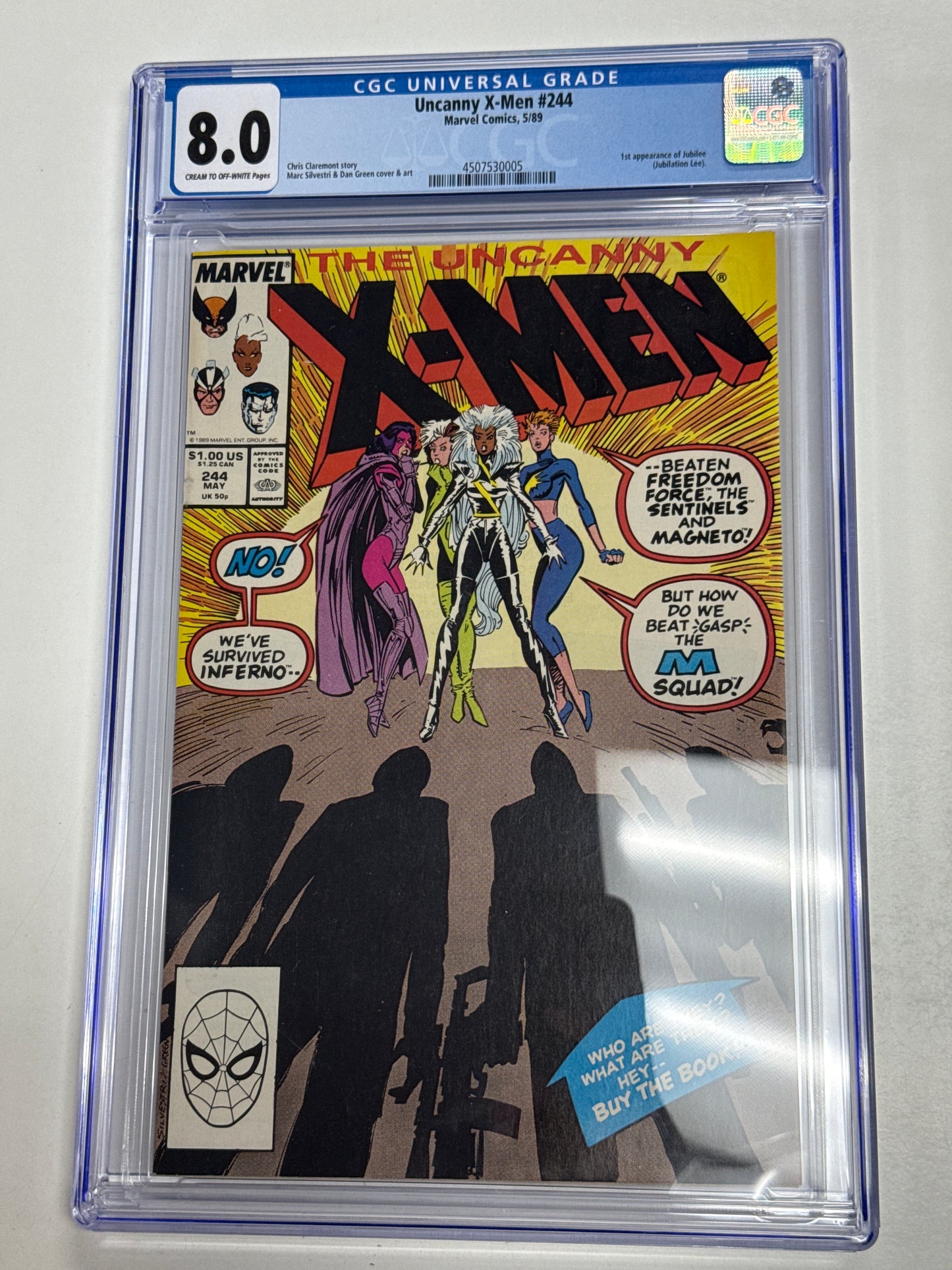 MARVEL COMICS UNCANNY X-MEN #244 KEY ISSUE 1st JUBILEE