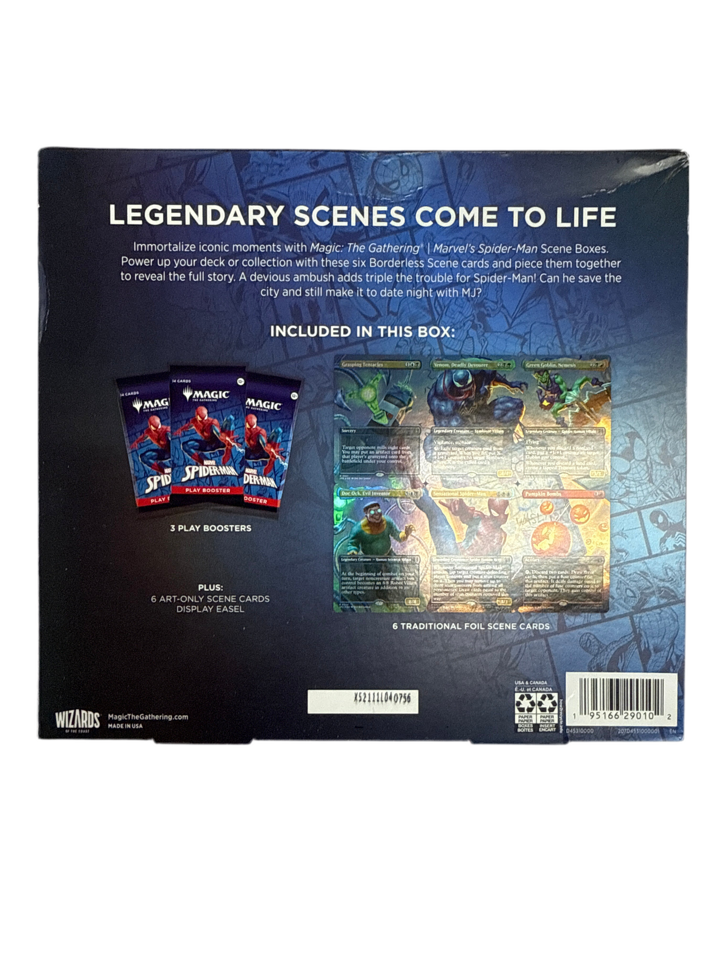 MAGIC THE GATHERING MARVEL SPIDER-MAN SPIDEYS SENSATIONAL SHOWDOWN COLLECTION BOX