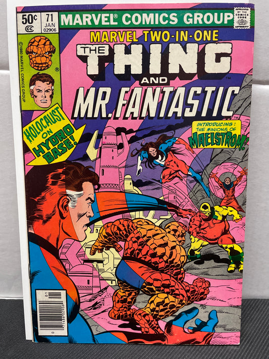 MARVEL COMICS TWO-IN-ONE #69 (1980 MARK JEWELERS VARIANT! VF+) 1st MAELSTROM APPEARANCE!