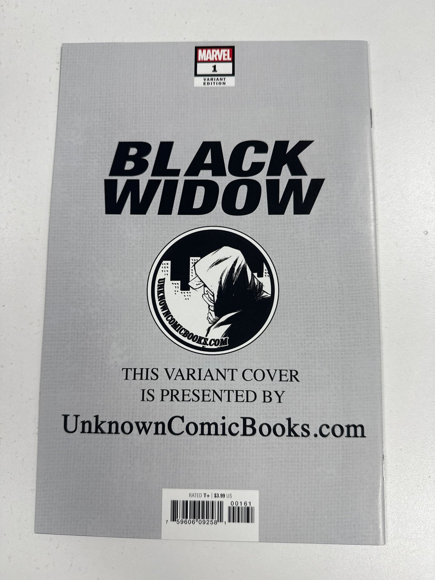 Black Widow #1 Jay Anacleto MODERN SUIT WHITE VIRGIN Variant * 2019