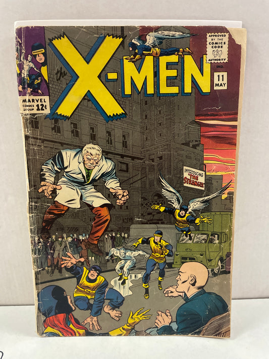 THE X-MEN #11 (1965, EARLY MARVEL SILVER AGE KEY COMIC!) 1st APPEARANCE OF THE STRANGER! GOOD+