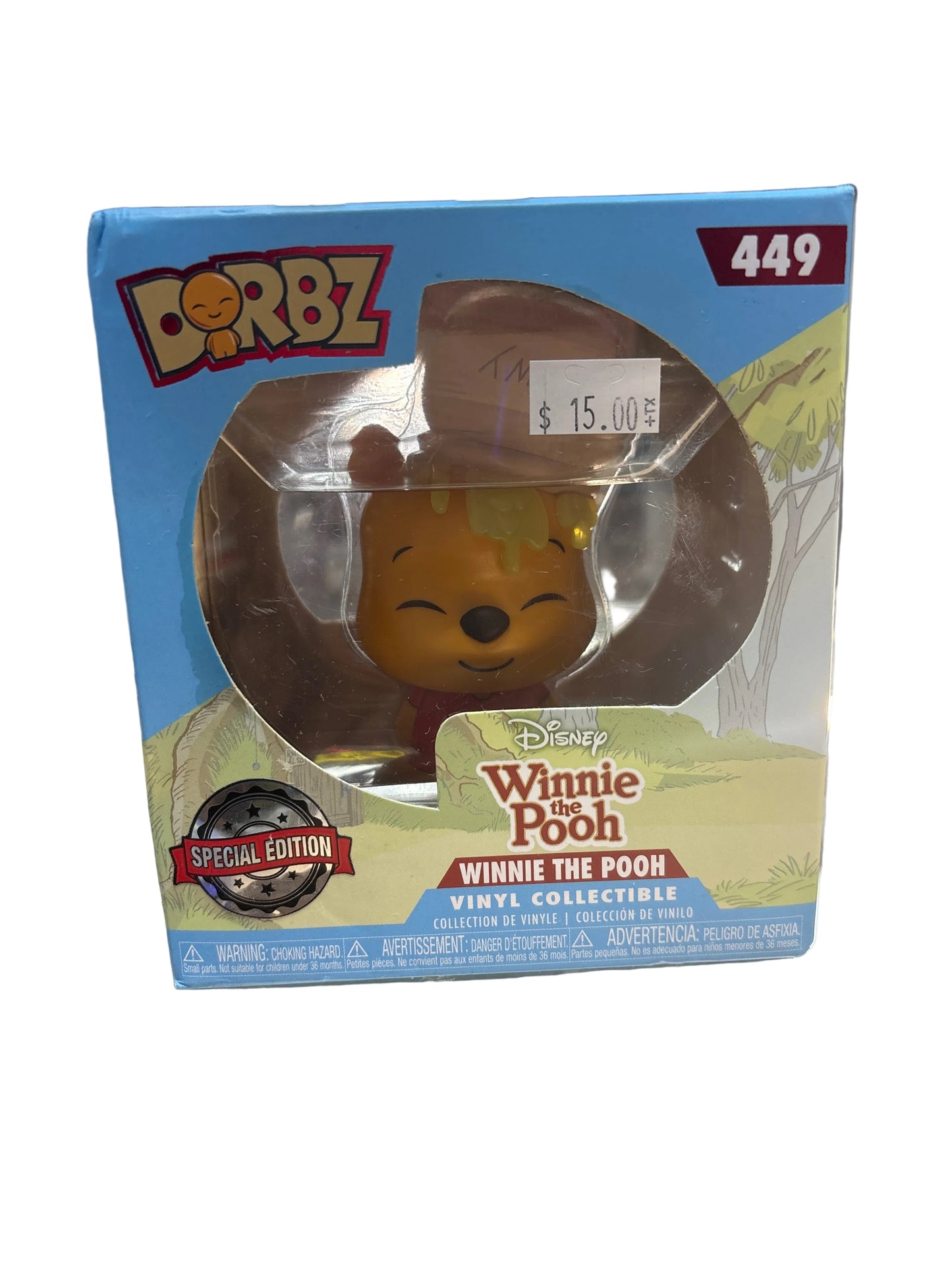 DISNEY DORBZ WINNIE THE POOH VINYL COLLECTABLE SPECIAL EDITION