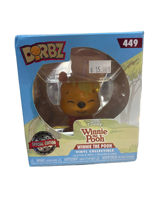 DISNEY DORBZ WINNIE THE POOH VINYL COLLECTABLE SPECIAL EDITION