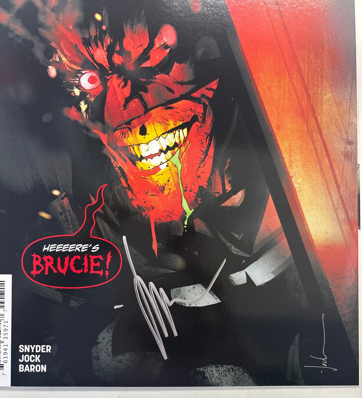 DC THE BATMAN WHO LAUGHS #7 SIGNED BY JOCK WITH CERTIFICATE OF AUTHENTICITY