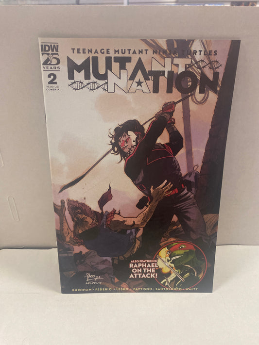 IDW PUBLISHING TEENAGE MUTANT NINJA TURTLES MUTANT NATION #2
