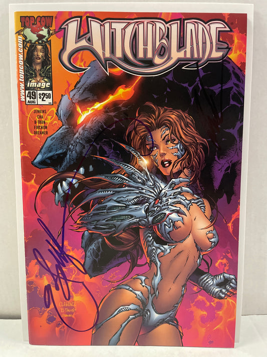 WITCHBLADE #49 VF/NM (2001, SIGNED 2x BY: ROB LIEFIELD & CLARENCE LANSANG!) WOW 🤩