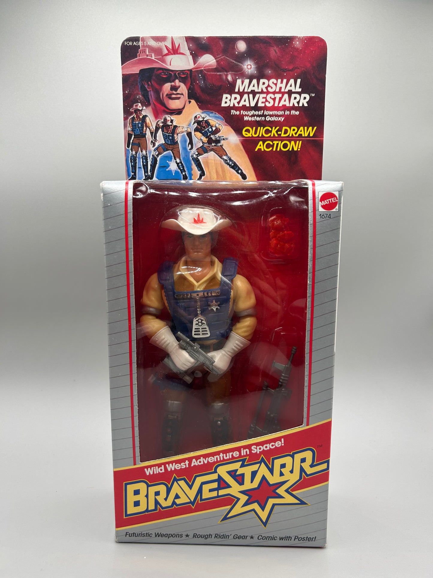 MATTEL MARSHAL BRAVESTARR Quick Draw Action! SEALED Near Mint