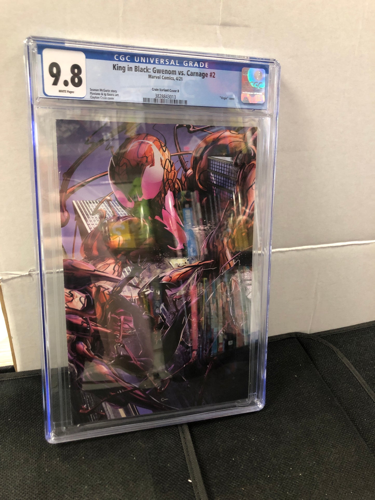 MARVEL COMICS KING IN BLACK: GWENOM VS CARNAGE #2 (2021) CRAIN VARIANT COVER B CGC 9.8 WP