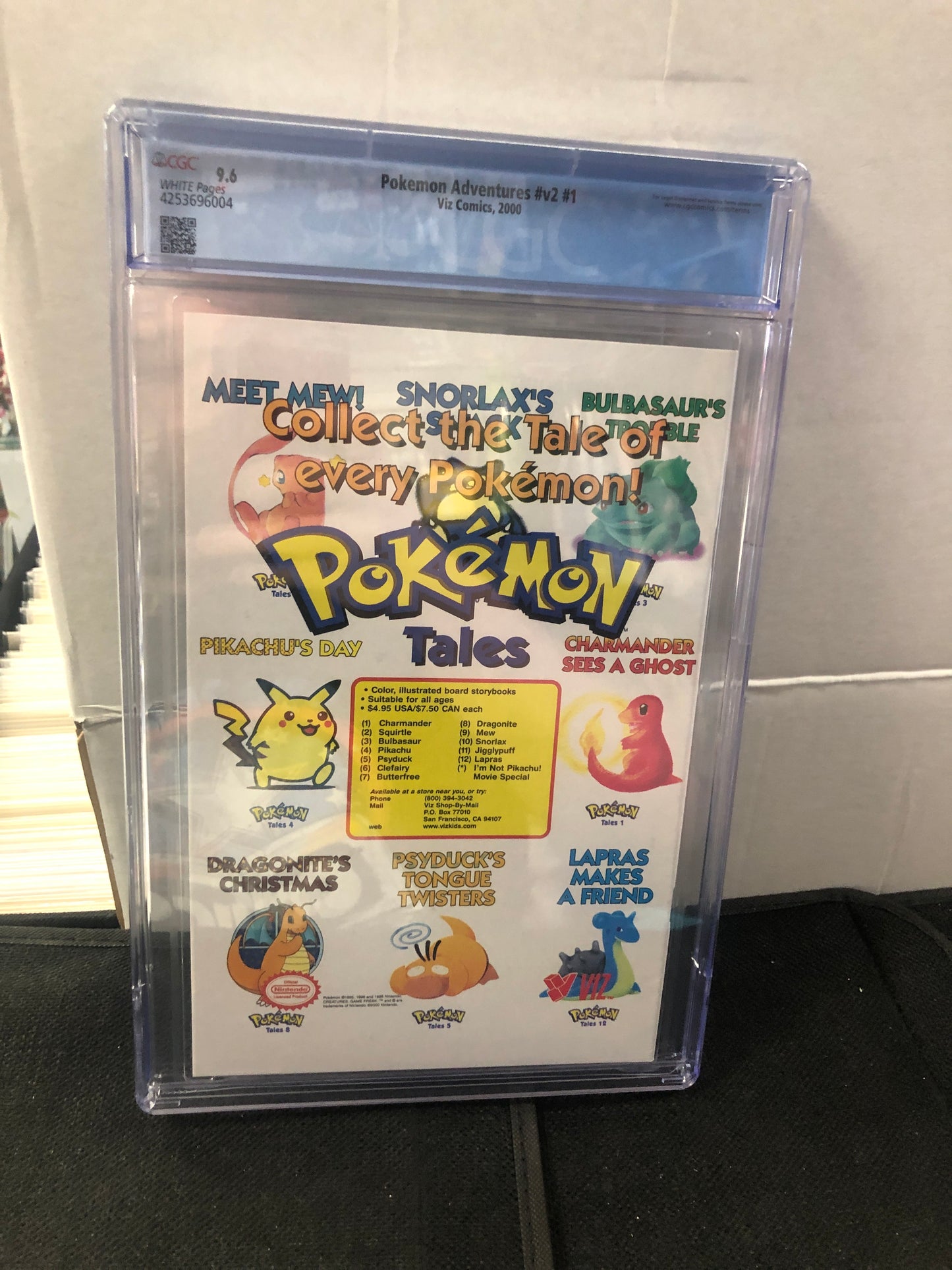 POKÉMON ADVENTURES #1 CGC 9.6 WP (VIZ COMICS 2000, VOL 2)