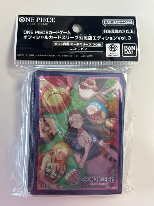 ONE PIECE VOL. 3 TRADING CARD SLEEVES PACK OF 70 SEALED