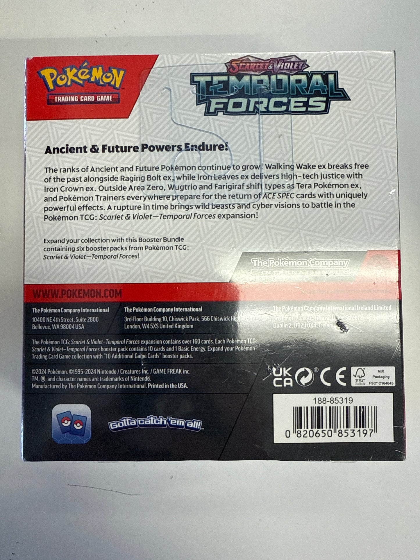 POKEMON TCG SCARLET & VIOLET TEMPORAL FORCES  BOOSTER BUNDLE