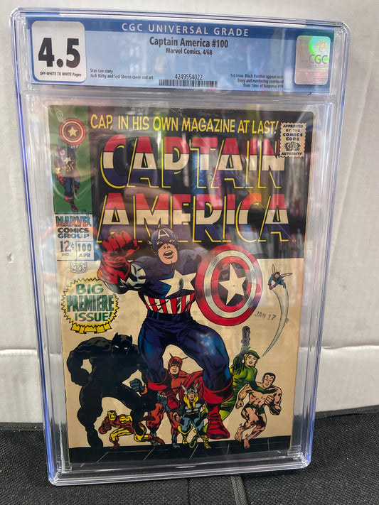 MARVEL COMICS CAPTAIN AMERICA #100 CGC 4.5