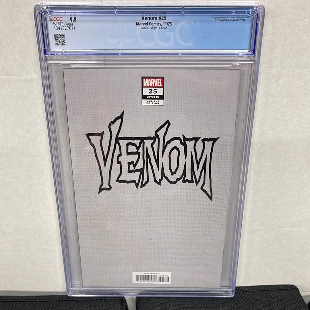 MARVEL COMICS VENOM #25 CGC 9.8 ROMITA VIRGIN VARIANT