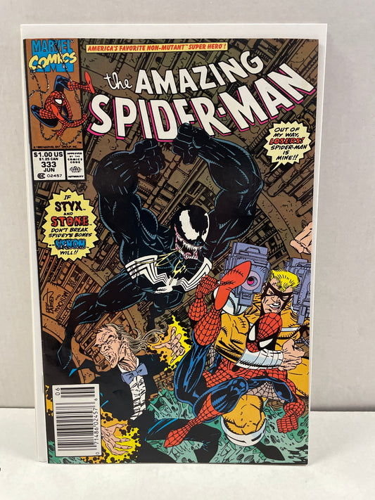 AMAZING SPIDER-MAN #333 (1990, ERIK LARSEN VENOM COVER!) NM/MINT 💎 GEM!