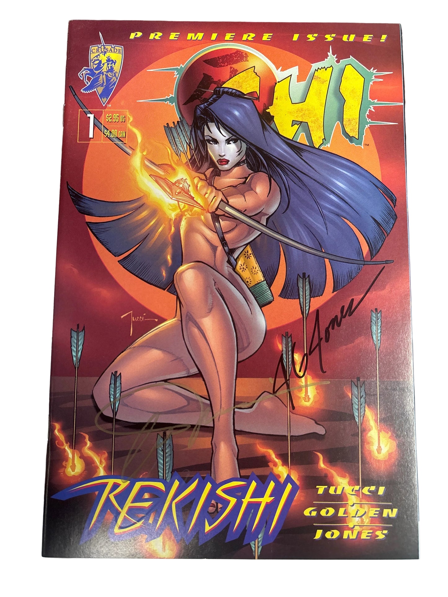 CRUSADE PREMIERE ISSUE SHI #1 SIGNED