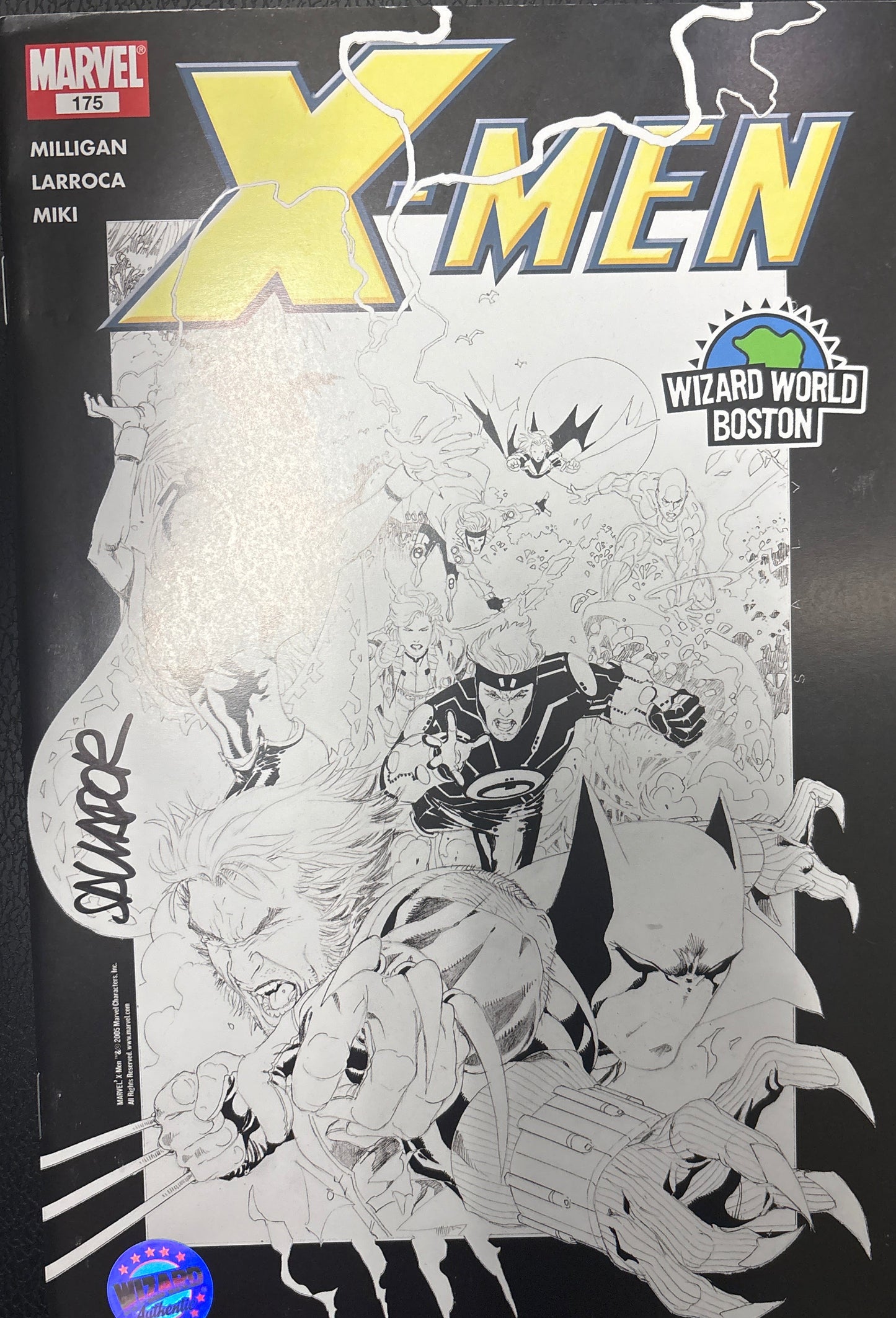 MARVEL X-MEN #175 SIGNED WITH CERTIFICATE OF AUTHENTICITY