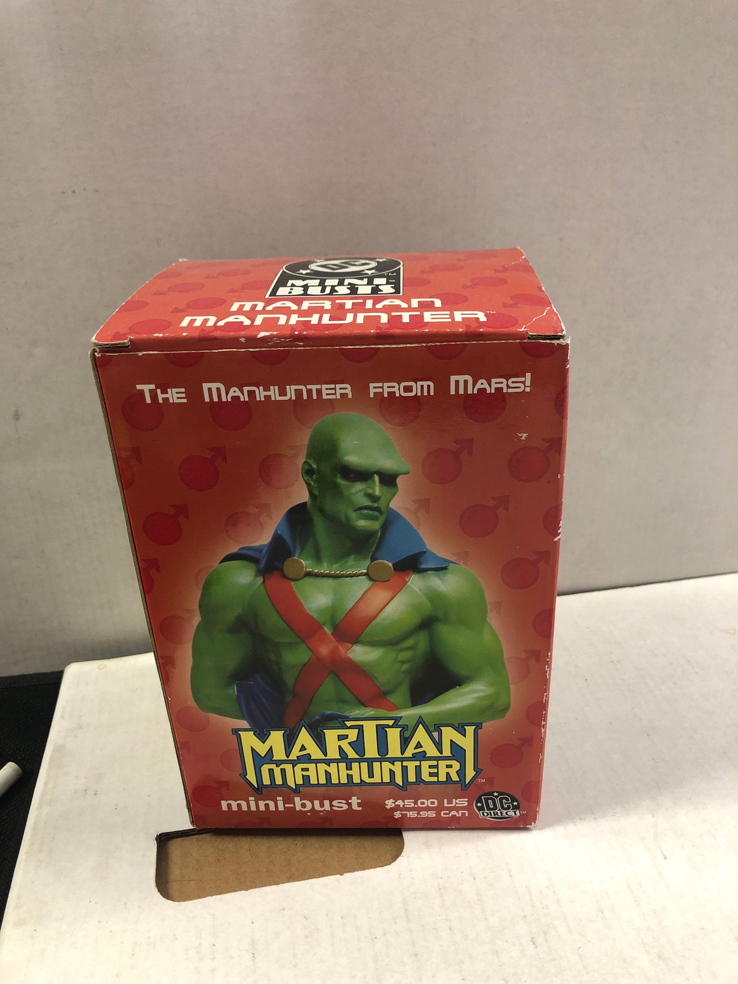 DC DIRECT MARTIAN MANHUNTER MINI BUST COMES WITH BOX GREAT CONDITION