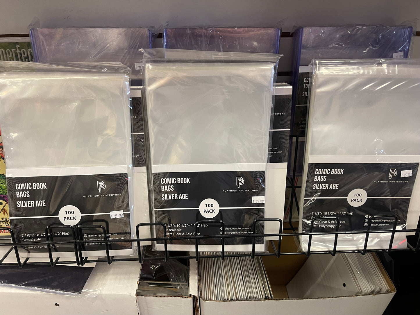 PLATINUM PROTECTORS SILVER AGE BAGS AND BOARDS (100ct)